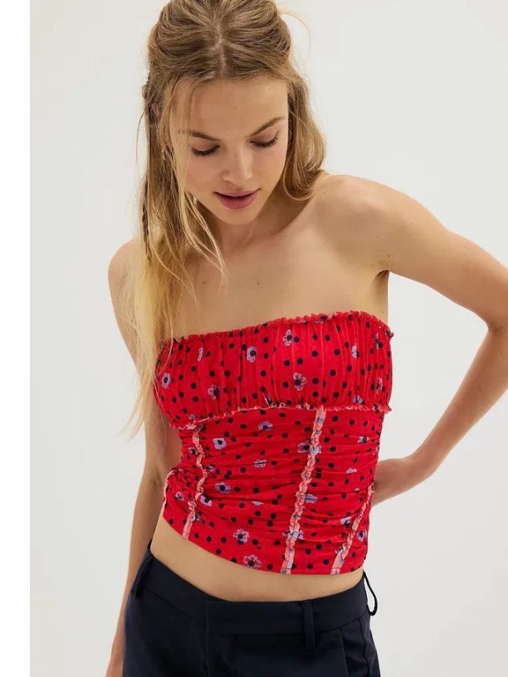 Free People Scottie Printed Tube top